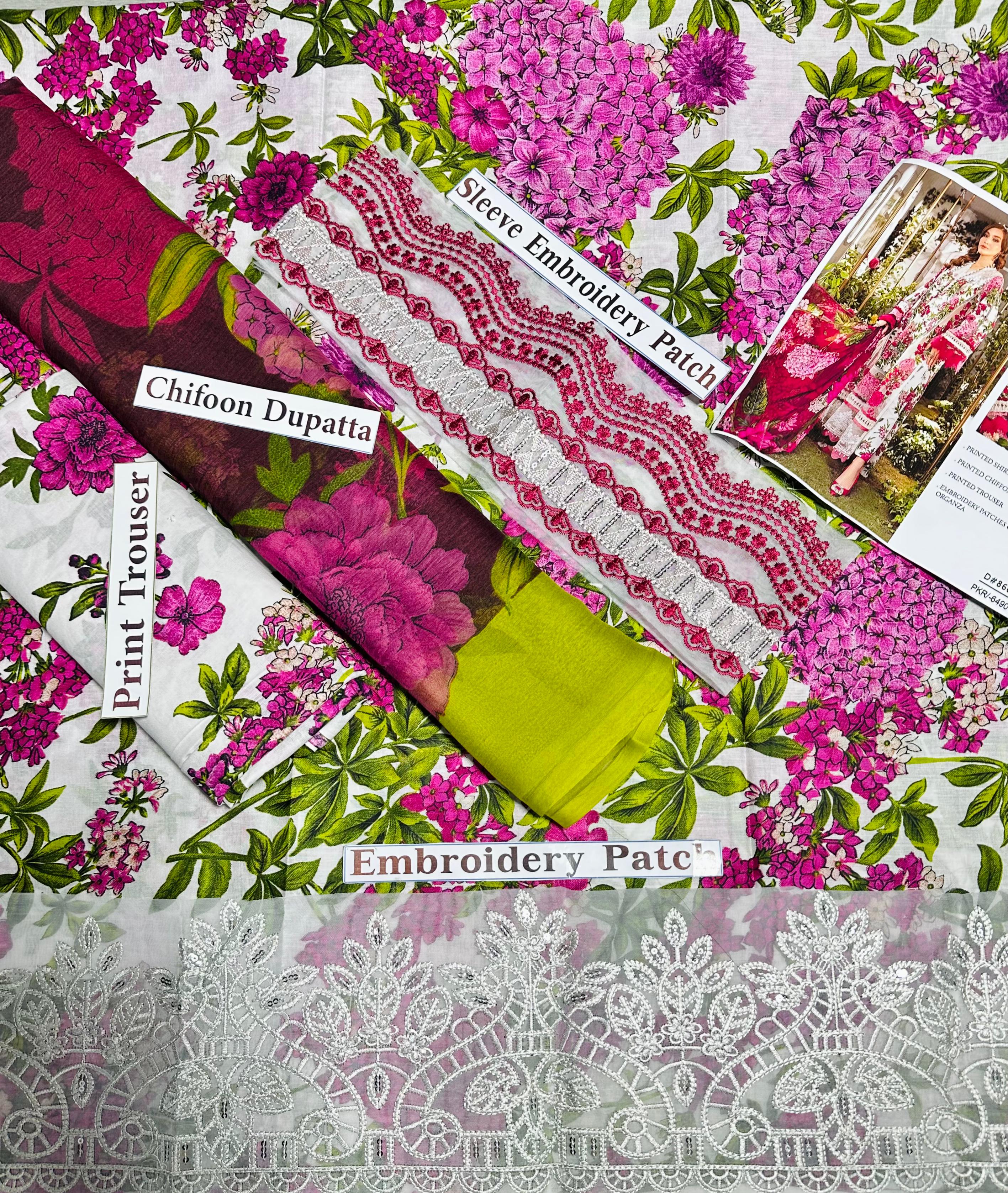 Timeless Elegance: Digital Print Masterpiece by Maryam by Rania”