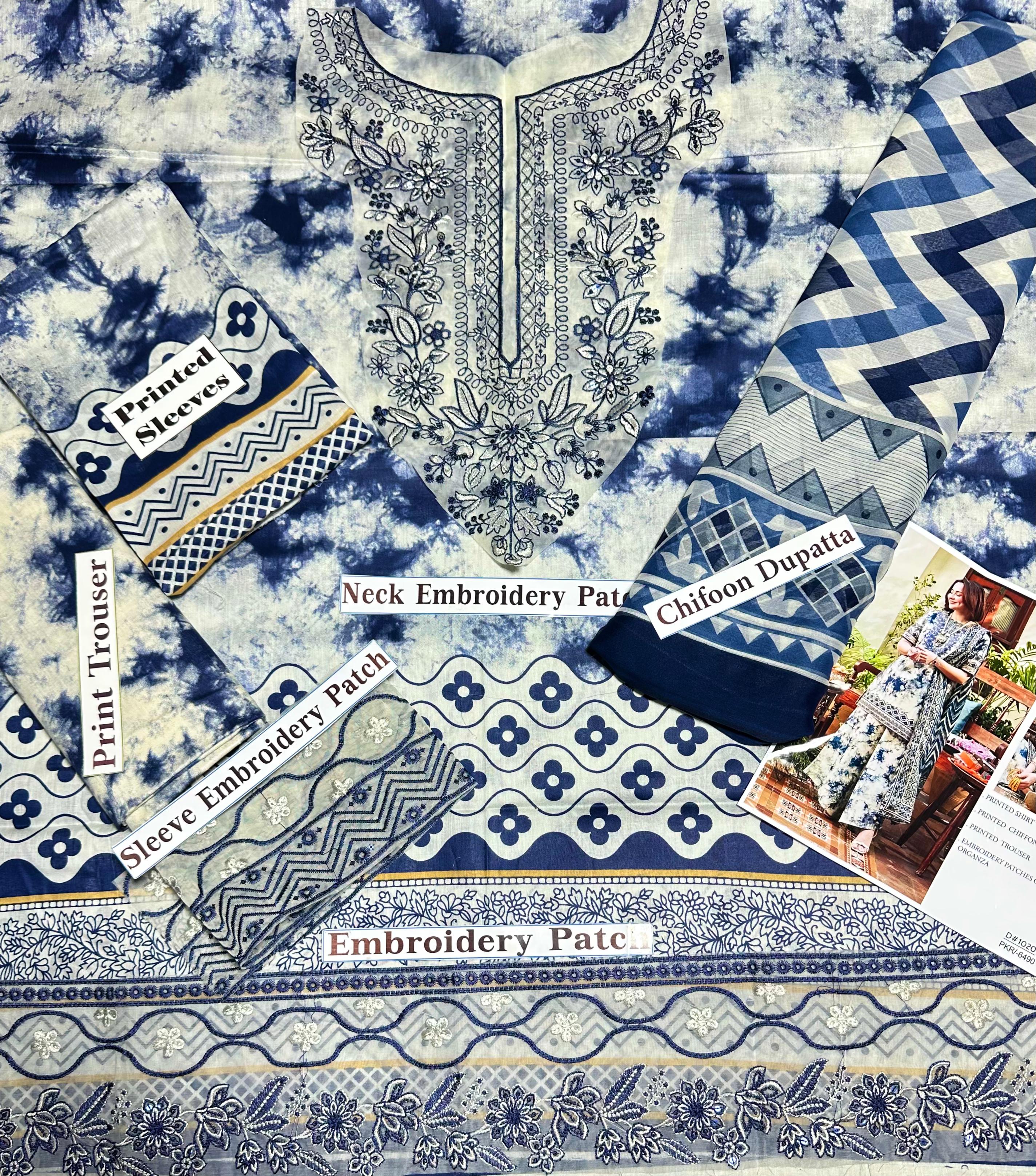 Elevate Elegance: Hania Amir’s Digital Print Ensemble by Maryam by Rania