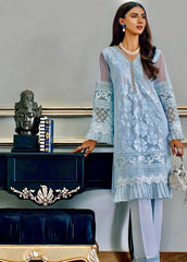 Regal Blossom – Hand Embellished Organza Ensemble by Maryam by Rania