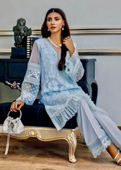 Regal Blossom – Hand Embellished Organza Ensemble by Maryam by Rania