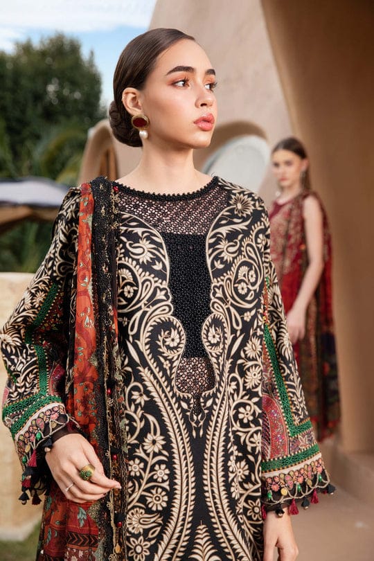 Maria B x Maryam by Rania – Luxury Summer Lawn Vol-25 | Digital Printed Bana Dora 3Pc with Voil Dupatta