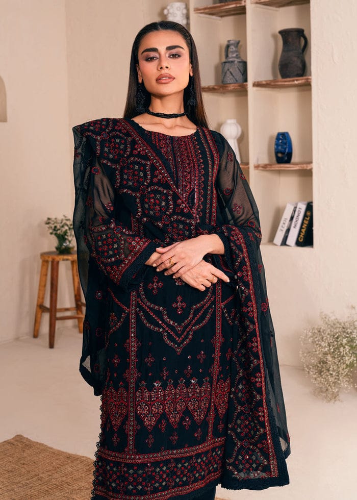 Zahra Éclat – A Symphony of Sequins in Chiffon Elegance by MARYAM BY RANIA
