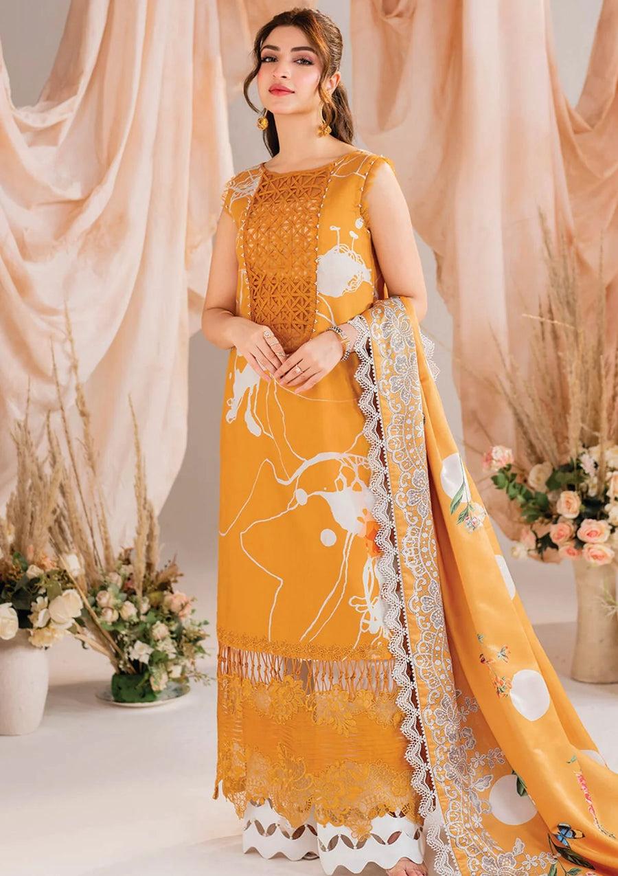 Opulent Digital Print Ensemble: Maryam by Rania Luxury Collection